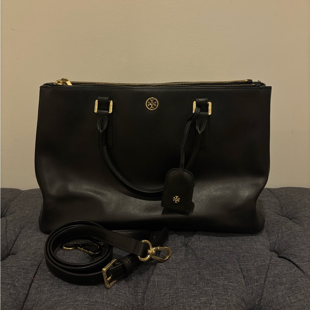 TORY BURCH Black Shoulder Bag